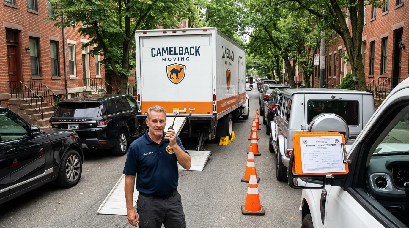 City street loading permit setup in Hallstead, PA