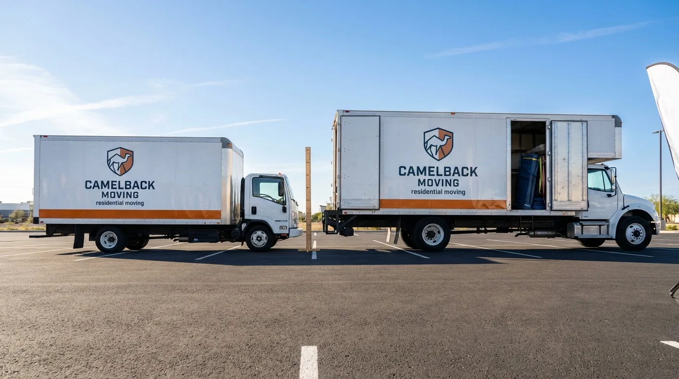 Moving truck size capacity guide in Hallstead